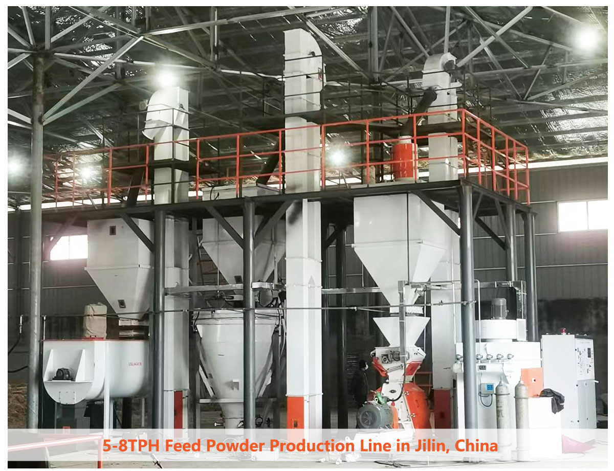 5-8TPH Feed Powder Production Line in Jilin, China