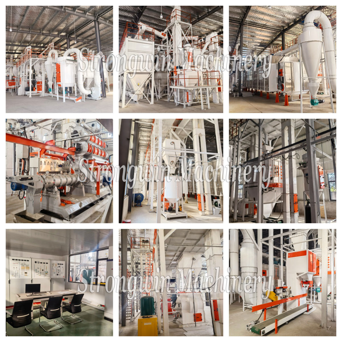 The 5 tons per hour fish feed extrusion line has been installed in Hubei Province, China