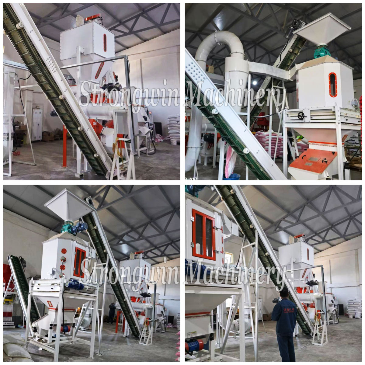 The installation of the SZLH250 feed pellet line in Albania has been completed