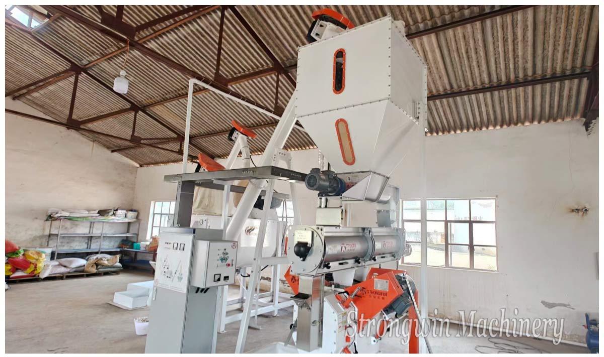 SZLH250 Goose Feed Pellet Production Plant Project