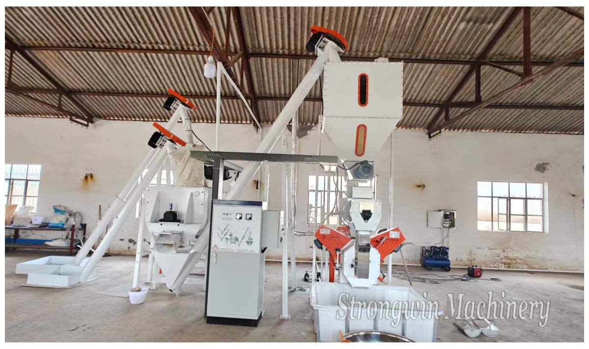 SZLH250 Goose Feed Pellet Production Plant Project