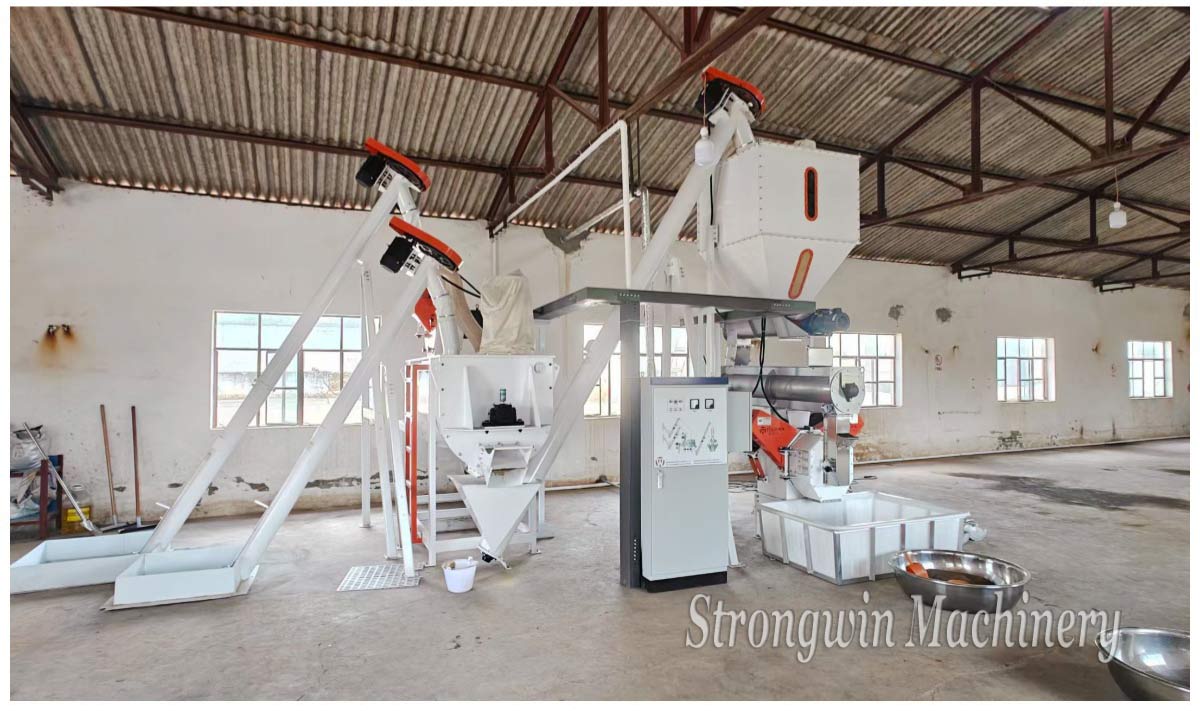 SZLH250 Goose Feed Pellet Production Plant Project