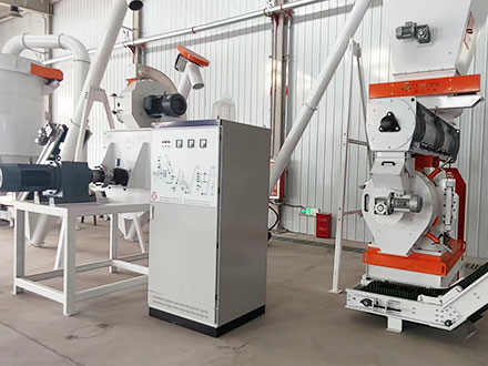The SZLH420 Ruminant Dry Grass Pellet Production Plant has been installed in Xinjiang Province, China