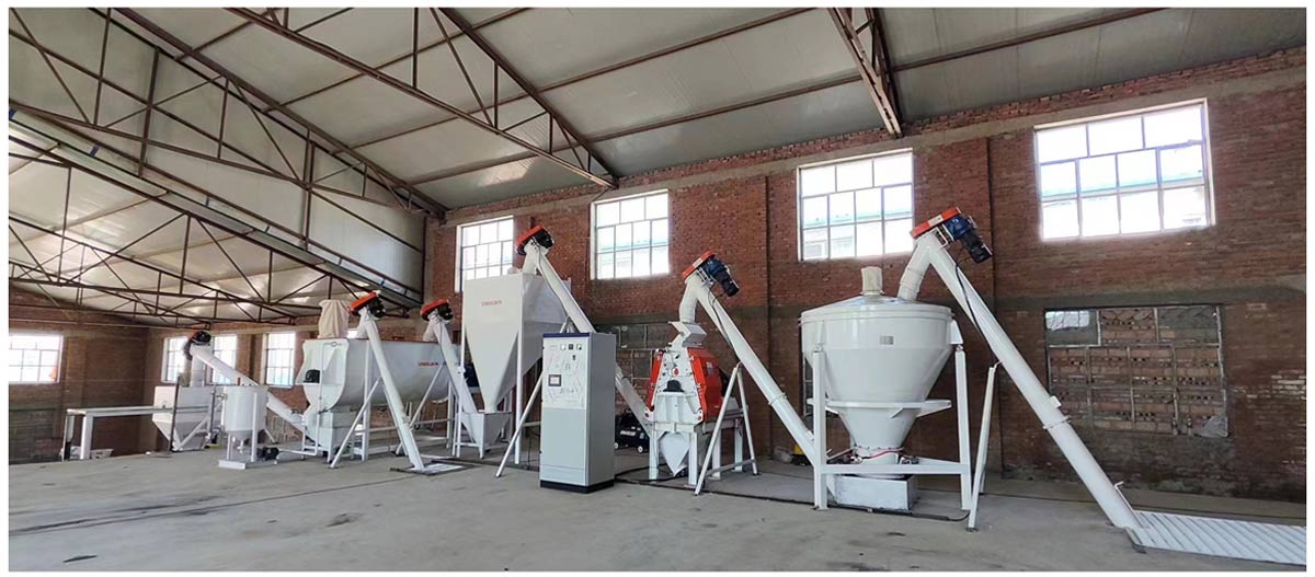 37kw Animal Feed Powder Production Plant 4-5TPH