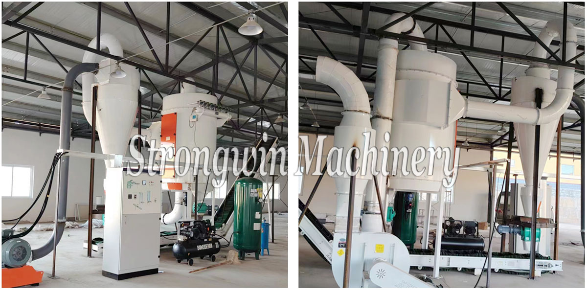 45kw grass hay crushing plant in Sichuan Province, China