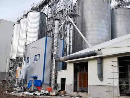 Bulk storage silo group raw material silo in Jilin Province