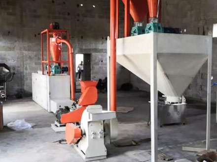 Fish Feed Production Plant / Pet Food Production Line Working Video in Nigeria