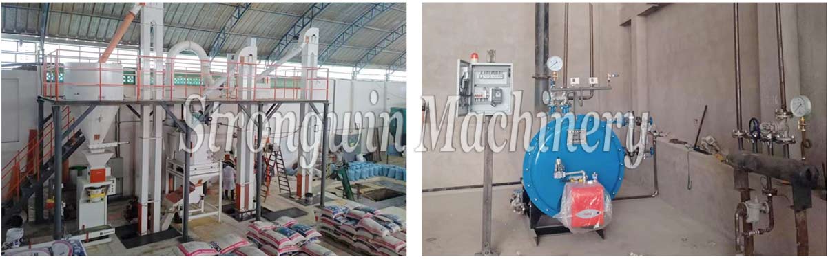 SZLH250 animal feed pellet making plant project in Peru