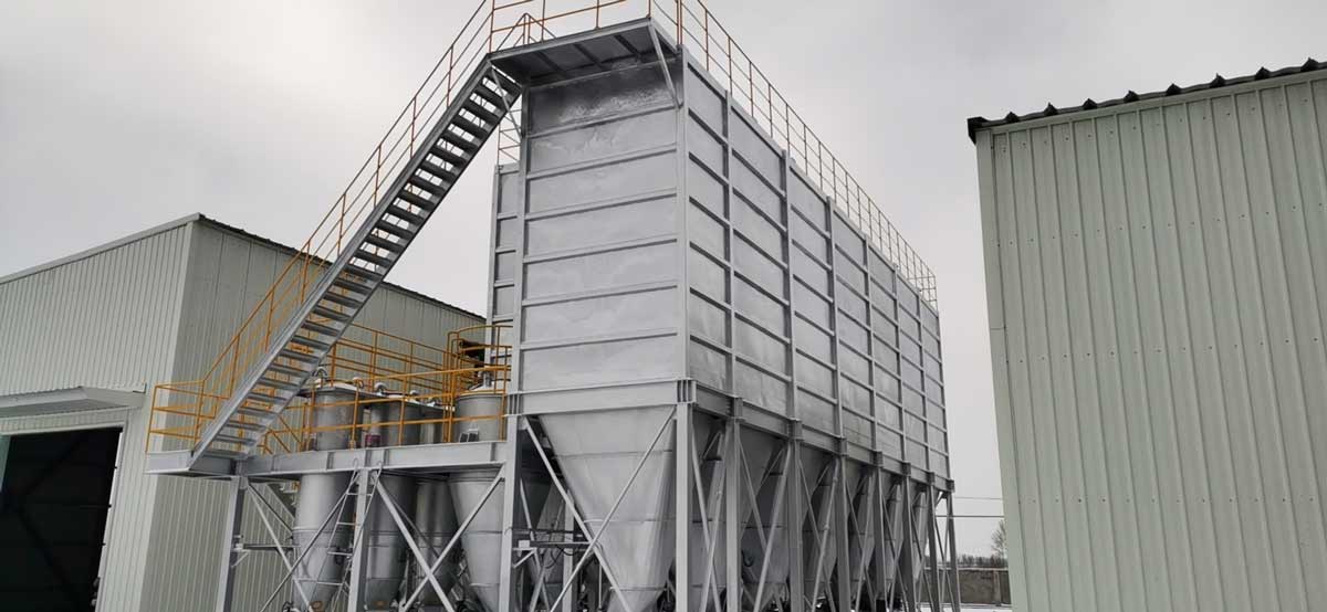 Bulk storage silo group raw material silo in Heilongjiang Province