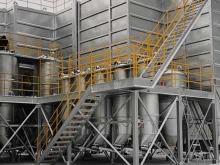 Bulk storage silo group raw material silo in Heilongjiang Province