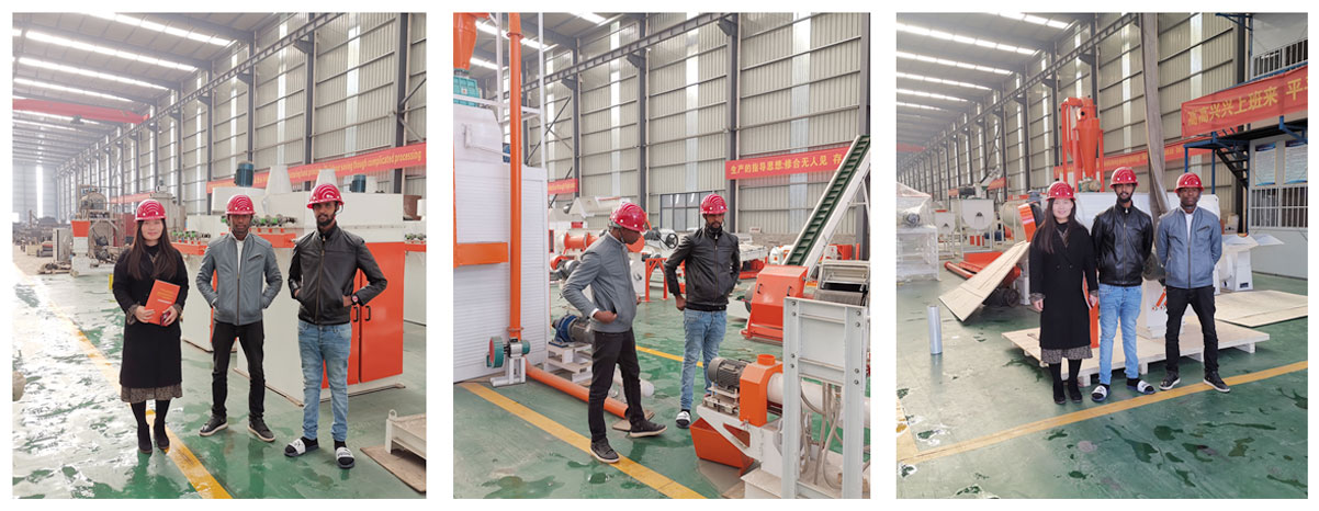 Customers, from Zambia, visit Strongwin factory and inspects the feed plant equipments they bought