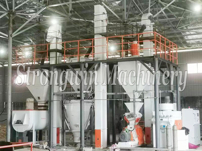 chicken feed powder plant