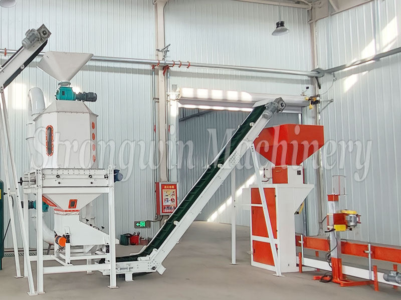 grass feed pellet line