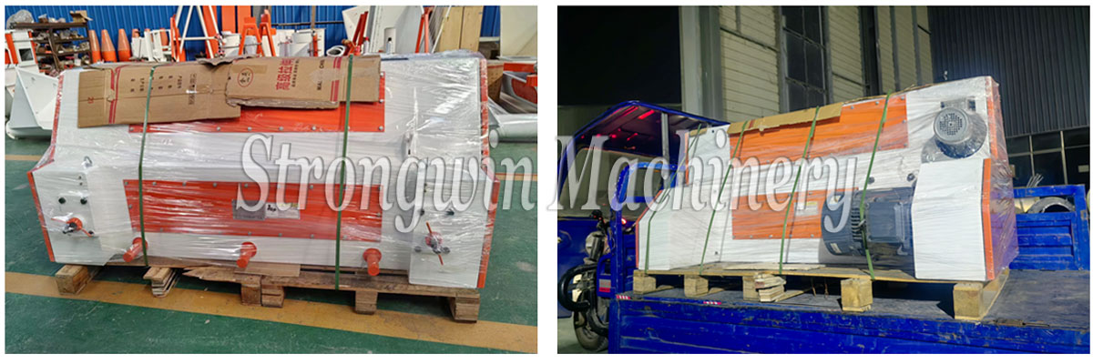 SSLGS20×140 feed pellet crumble machine packing and shipping to Liaoning Province, China