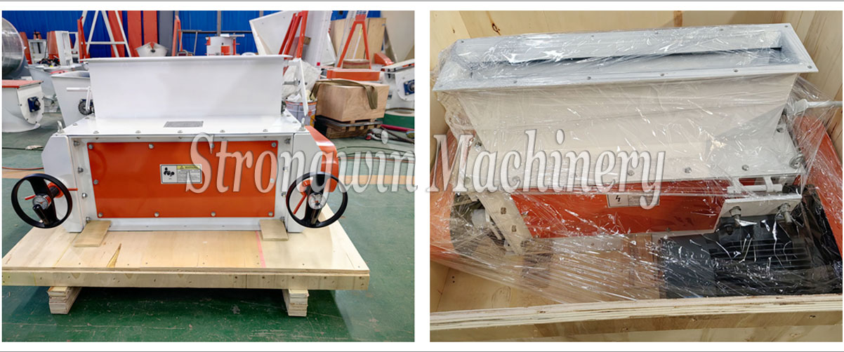  Two sets of SSLG15x80 feed pellet crumbler machine packing and shipping to Romania 