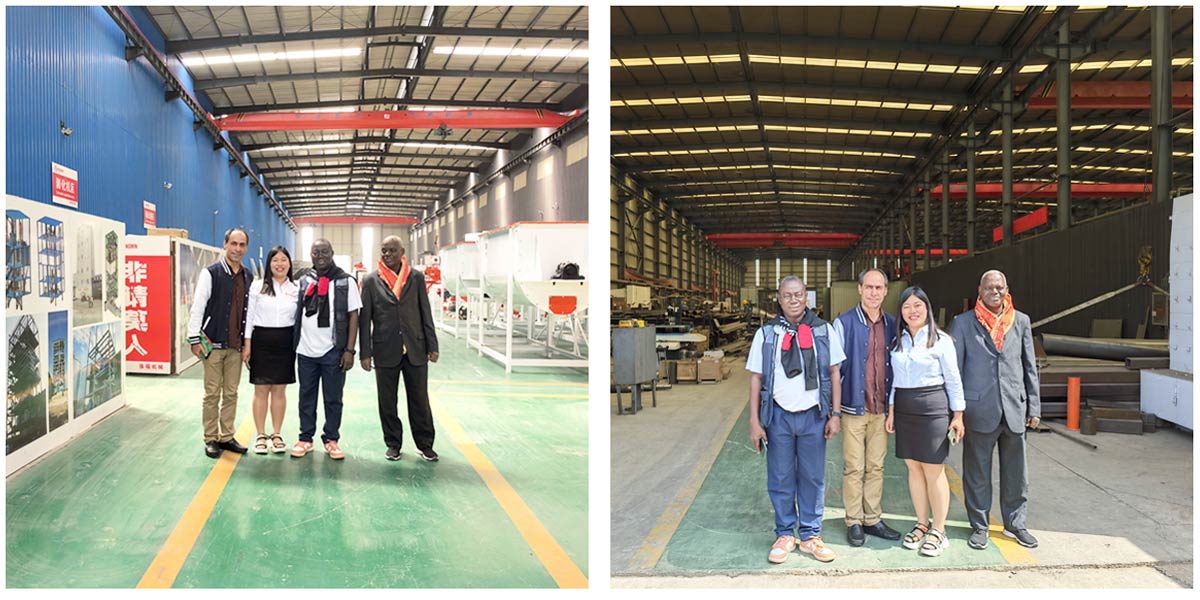 Ivorian customers visit our feed production machines factory