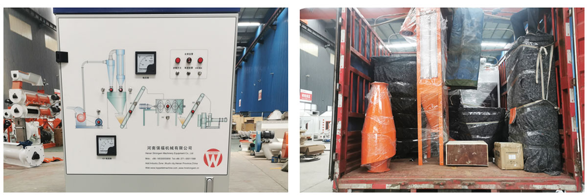 DGP80 fish feed extrusion plant equipment packing and shipping to Sichuan Province, China