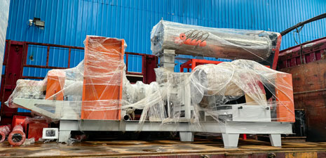 DSP135 fish feed extrusion plant packing and shipping to Guangxi Province, China