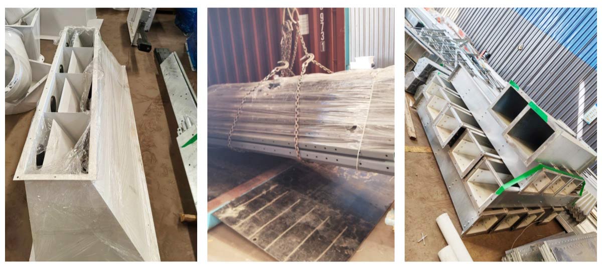 Shipment Dispatch: 700-ton corn silo + 200-ton soybean meal silo + steel silo for Colombia