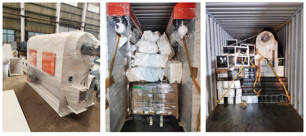 Shipment Dispatch: 700-ton corn silo + 200-ton soybean meal silo + steel silo for Colombia