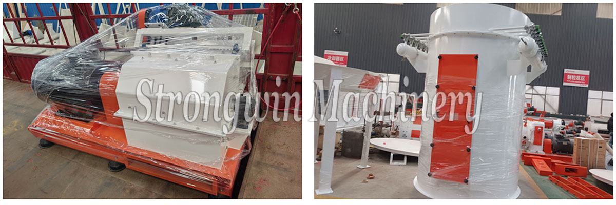 Part equipments of SZLH420 feed pellet production line packing and shipping to Gansu Province, China