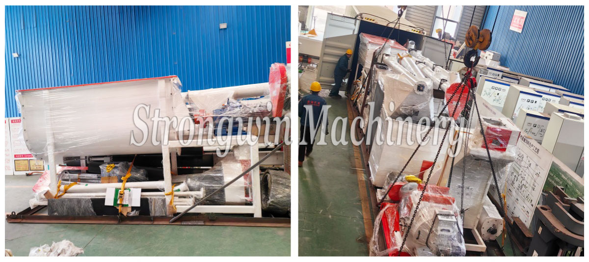 SZLH320 Animal Feed Pellet Production Plant packing and shipping to Australia