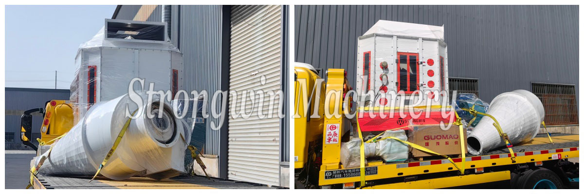 2 sets of Animal Feed Cooling System Equipment packing and shipping to Liaoning, China