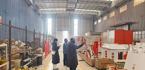 Customers from Afghanistan visited our factory to inspect feed pellet production line