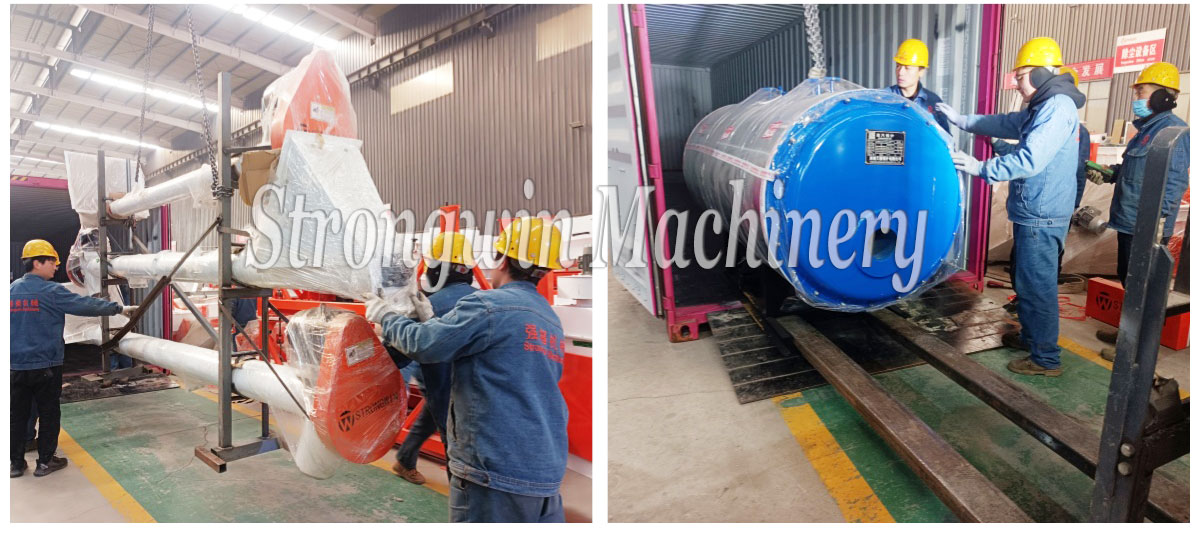 Layer Feed Powder Line & Pellet Line packing and shipping to Ghana