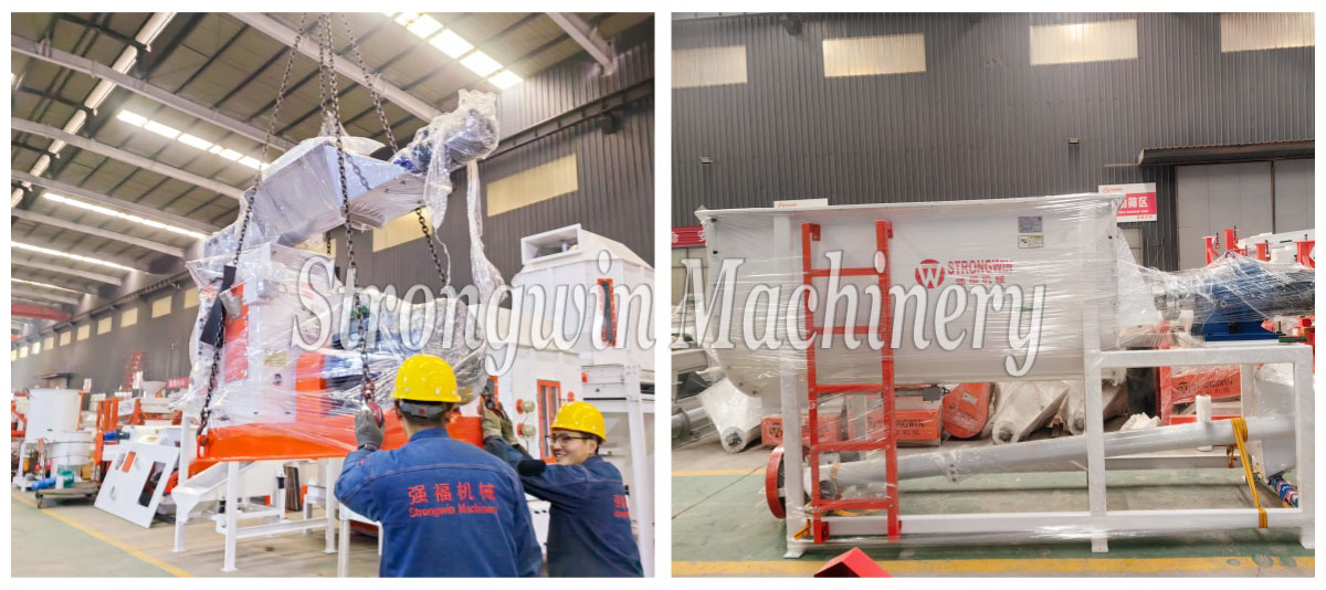 SZLH350 Animal Feed ParticleProduction Plant packing and shipping to Anhui Province, China