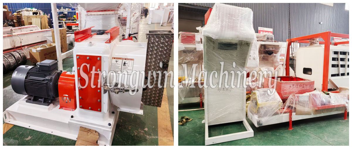 SZLH 320 Poultry Feed Mill Plant Equipments packing and shipping to Peru