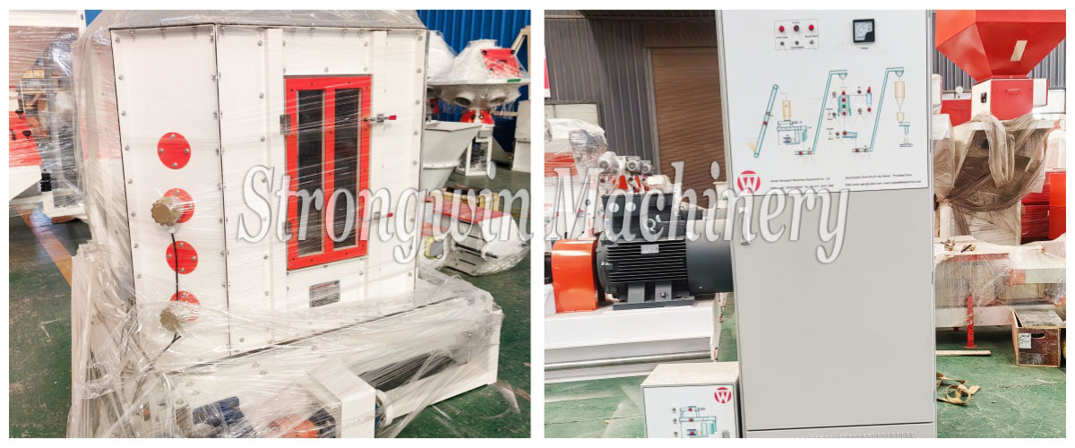 SZLH 320 Poultry Feed Mill Plant Equipments packing and shipping to Peru