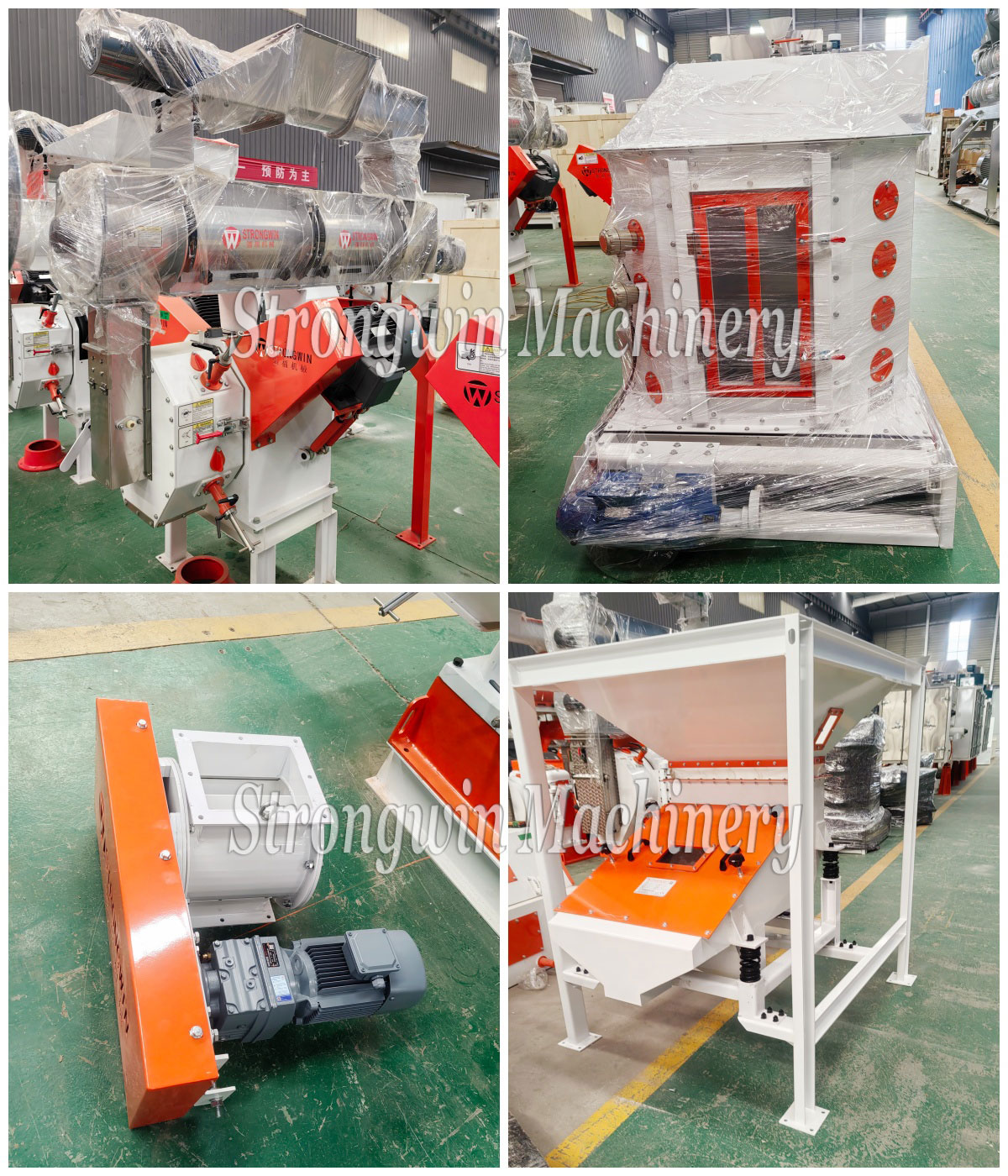 Feed Granulator, Cooler and Vibrating Screen packing and shipping to Uzbekistan