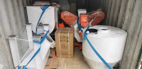 Poultry feed pellet plant and feed powder line packing and shipping to Zambia