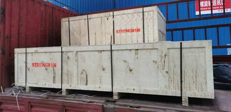 SZLH350 Ring die Livestock Animal feed machine packing and shipping to Pakistan
