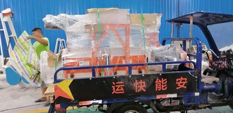 Manufacture SZLH250 animal feed pellet machine packing to GuiZhou