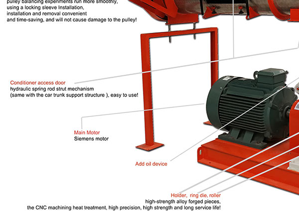 feed pellet machine detail