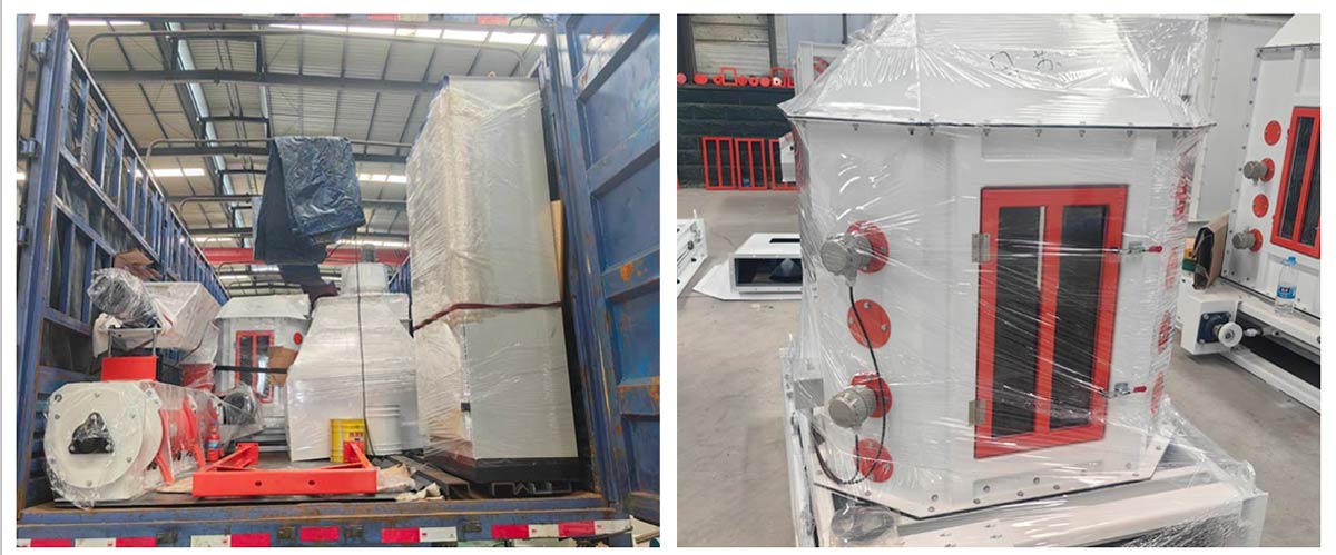 SZLH350 cat litter pellet production plant packing and shipping to Hangzhou