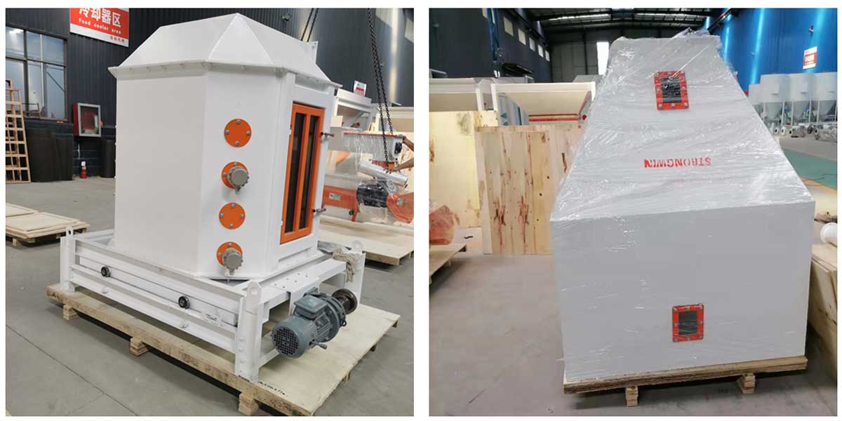 Pellet machine and cooling system have been sent to Nigeria