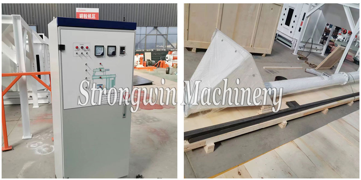 SZLH350 Feed Pellet Mill and Conveyor packing and shipping to Senegal