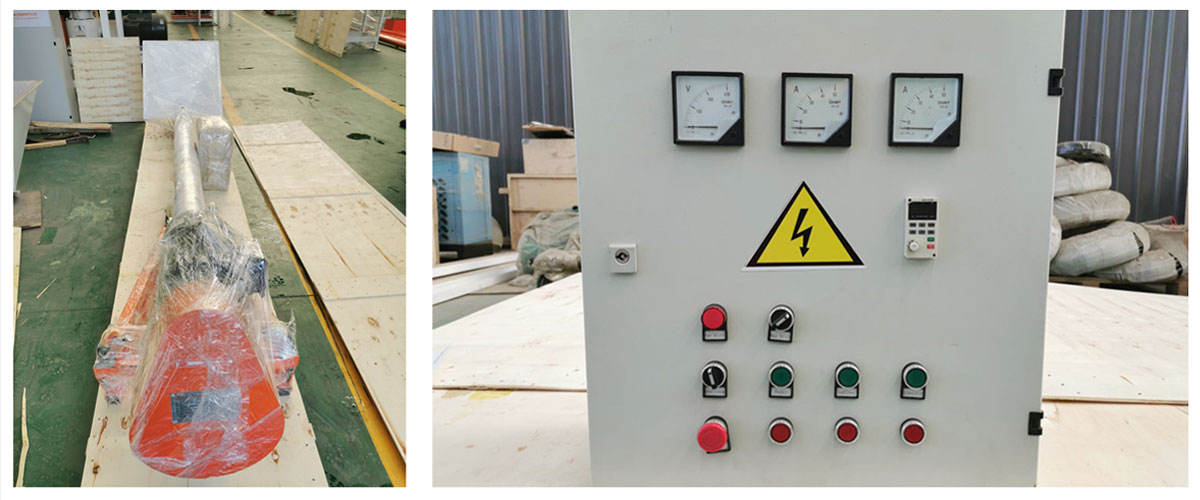 SZLH 250 Feed Pellet Machine, Electric control cabinet, and Conveyor have been shipped to Kazakhstan