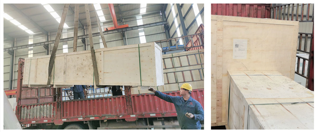 SZLH 250 Feed Pellet Machine, Electric control cabinet, and Conveyor have been shipped to Kazakhstan