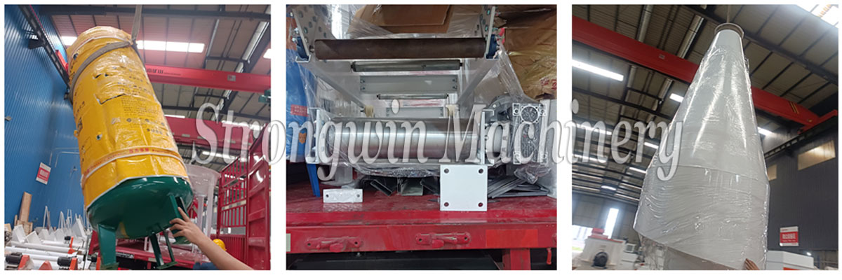 45kw forage grass crushing system equipments packing and shipping to Xichang City, China