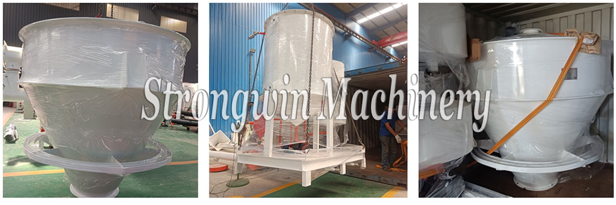 Animal feed mixer and packaging equipments packing and shipping to Mozambique