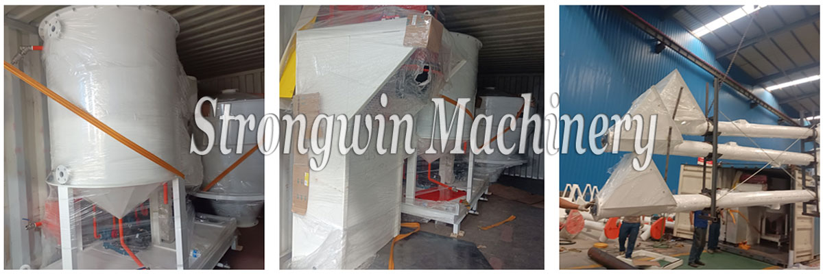 Animal feed mixer and packaging equipments packing and shipping to Mozambique