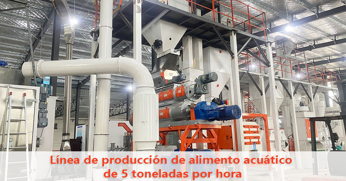 L&iacute;nea de producci&oacute;n de alimentos para mascotas y alimentos acu&aacute;ticos 
