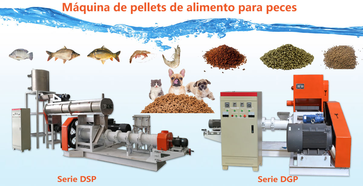 Máquina de pellets de alimento para peces