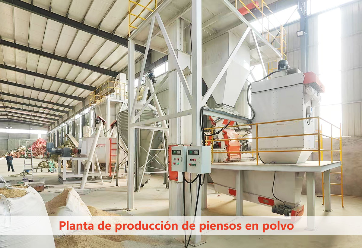 Planta de producci&oacute;n de piensos en polvo