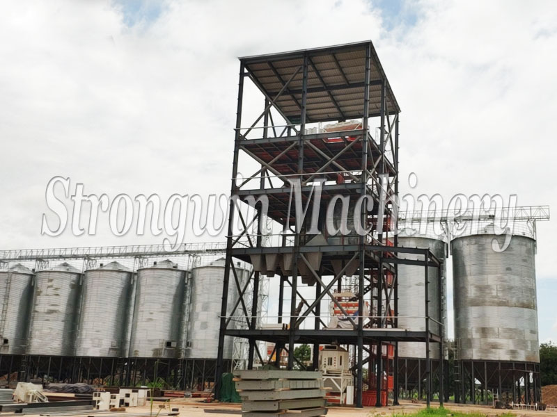 Steel Silo animal feed factory