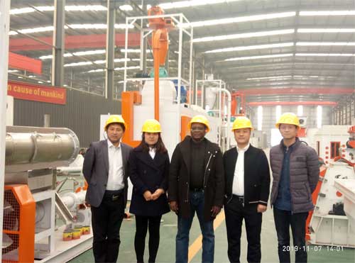 Nigeria Customers Visit Strongwin For Feed Pellet Making Machine